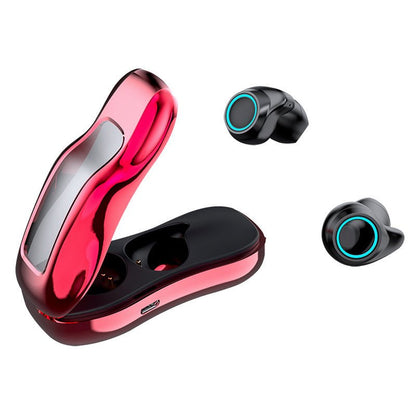 Popular Wireless Bluetooth Headset Two Ears Cross Border Private Mold TWS Customized Electroplating Car Styling 5.0