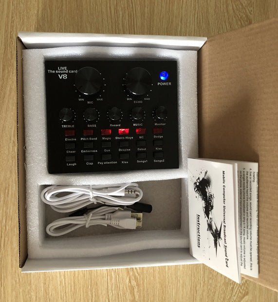 V8 Sound Card Mobile Computer Universal - Zambeel